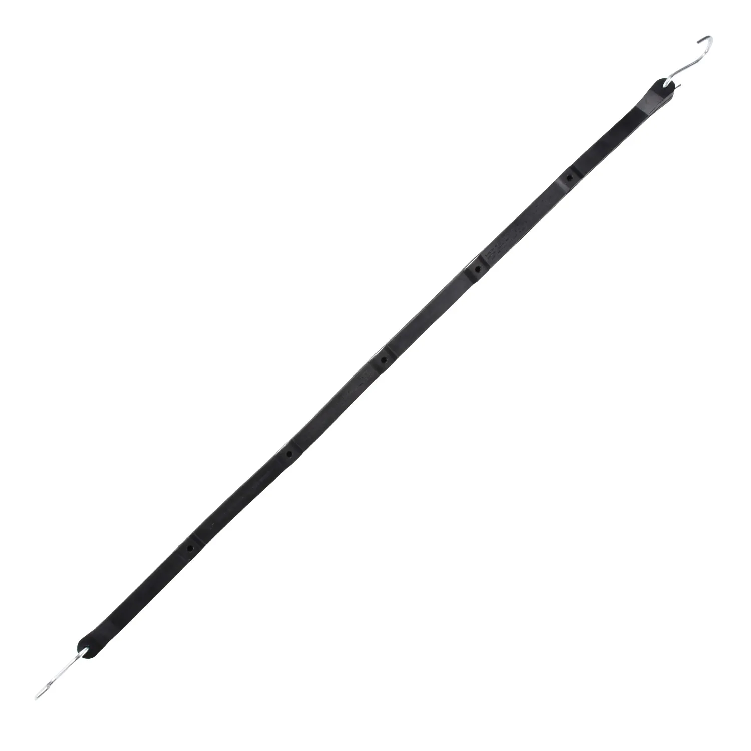 Weather-resistant EPDM tarp strap with steel S hooks