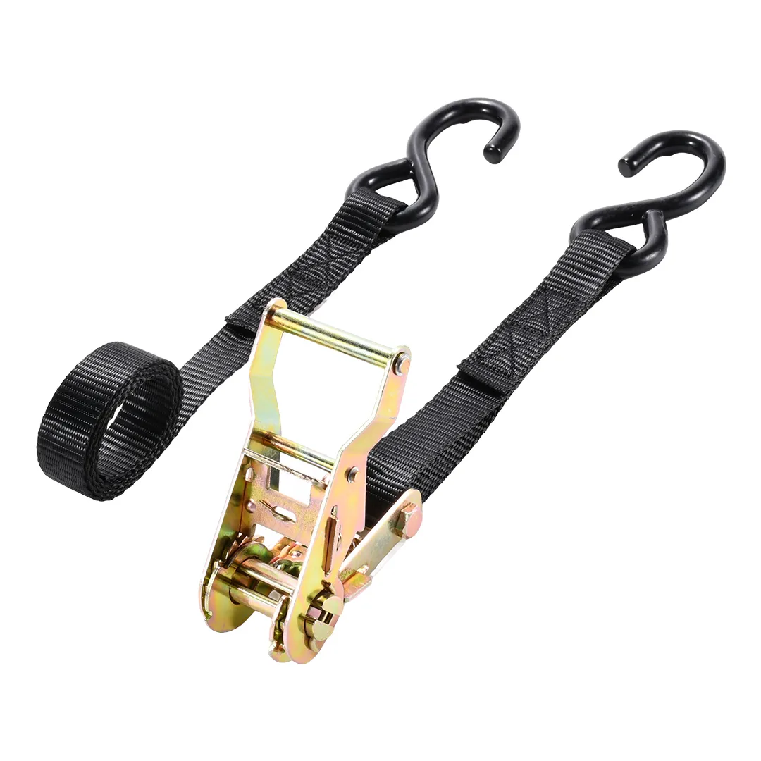 1-inch heavy duty ratchet strap with zinc-plated tensioning mechanism