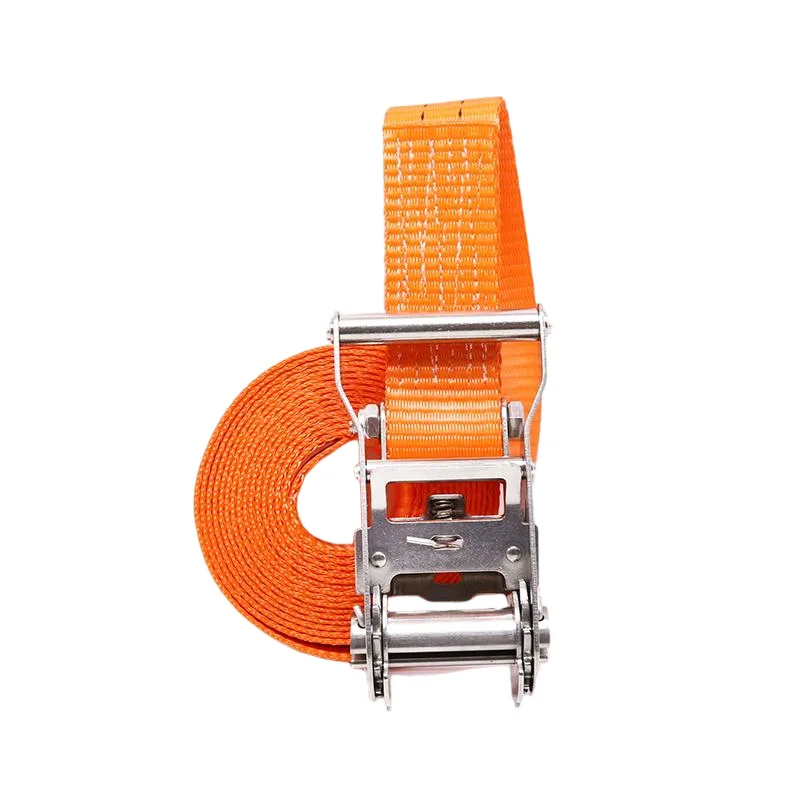 304 stainless steel ratchet tensioner on 1.5 inch cargo strap