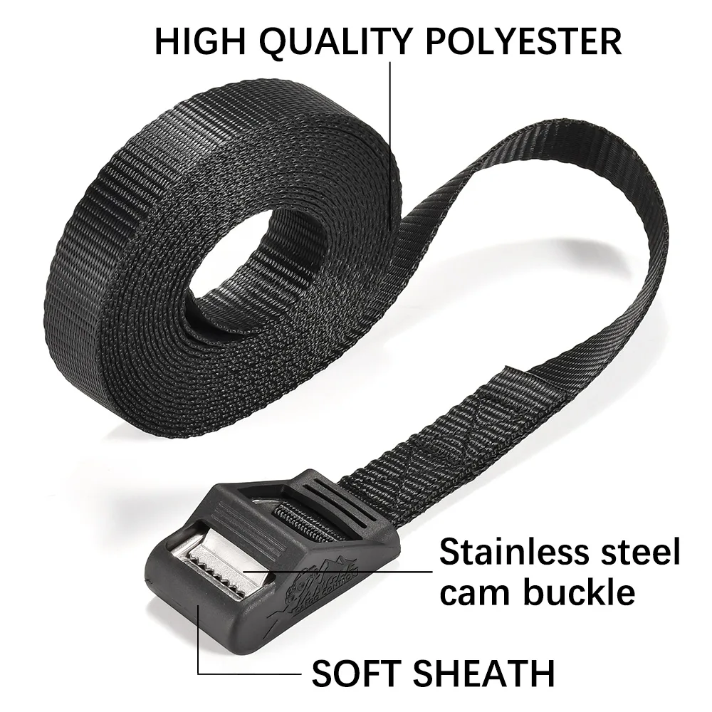 PVC soft sheath cam buckle strap designed to protect cargo surfaces from scratches