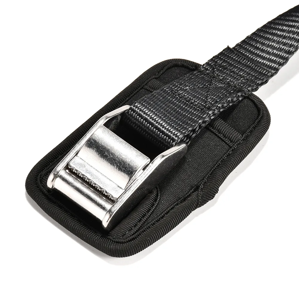 1 inch stainless steel cam buckle strap with neoprene protective sleeve for outdoor gear