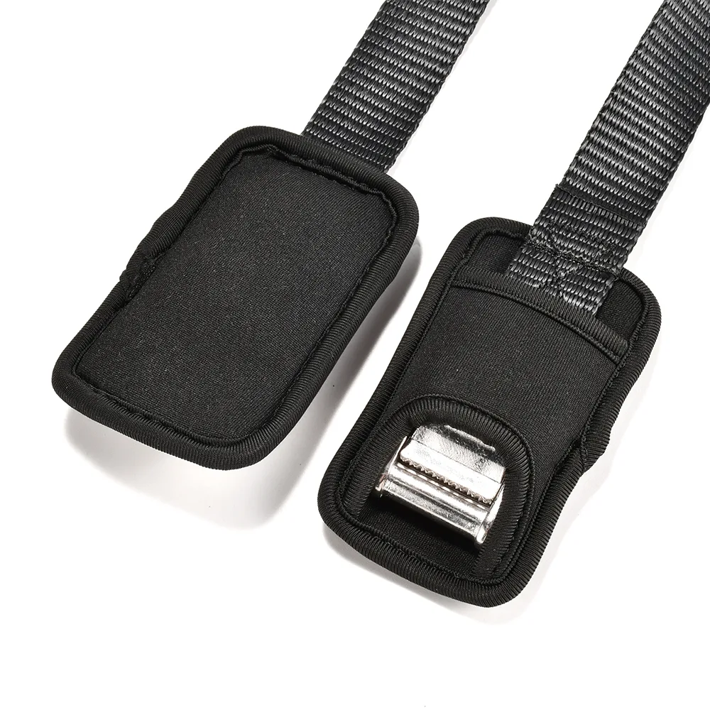surface-friendly cam buckle strap for paddle boards, surfboards, camping gear, and light cargo