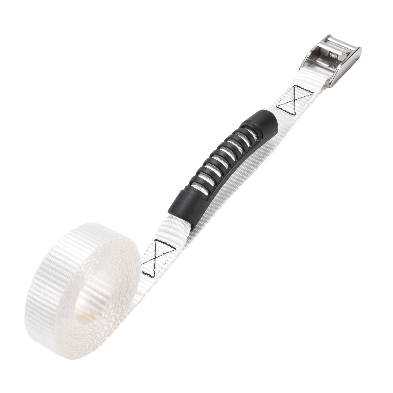 1 inch endless loop cam buckle strap with yellow polyester webbing