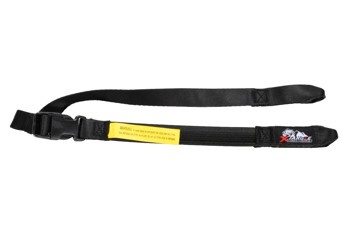 Durable buckle fastening system on adjustable elastic luggage strap