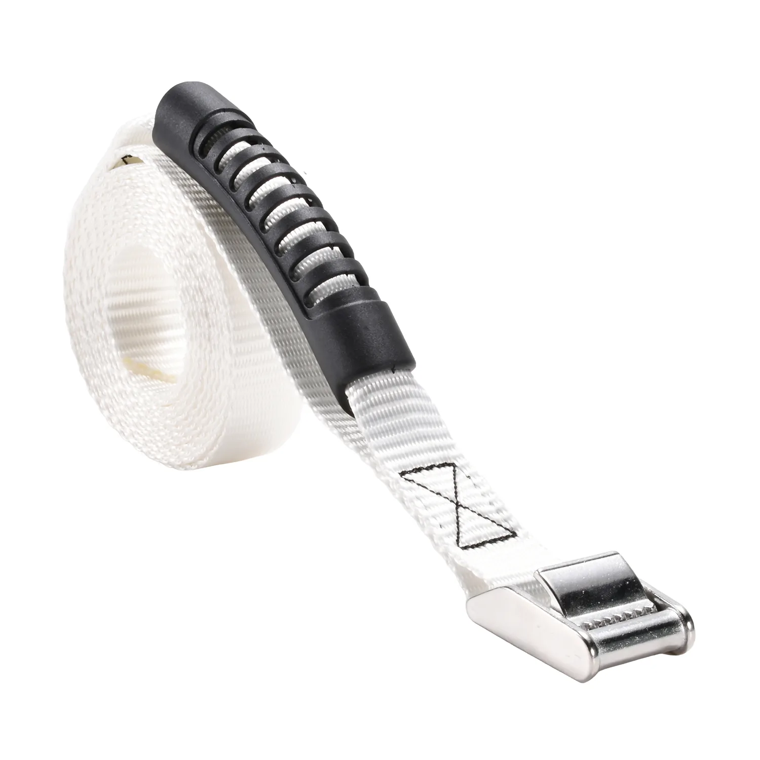 1 inch polyester cam buckle strap with angle-cut end and no hooks